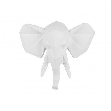 Witte olifantenkop Origami