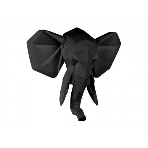 Tête d'éléphant noir ORIGAMI