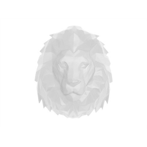 Cabeça de leão branco ORIGAMI