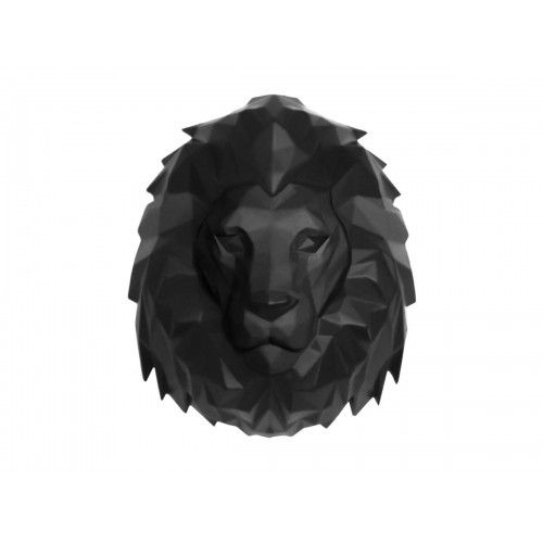 Tête de lion noir ORIGAMI