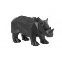 Estatua rinocerontes negro ORIGAMI