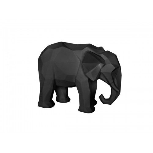 Estatua elefante negro ORIGAMI