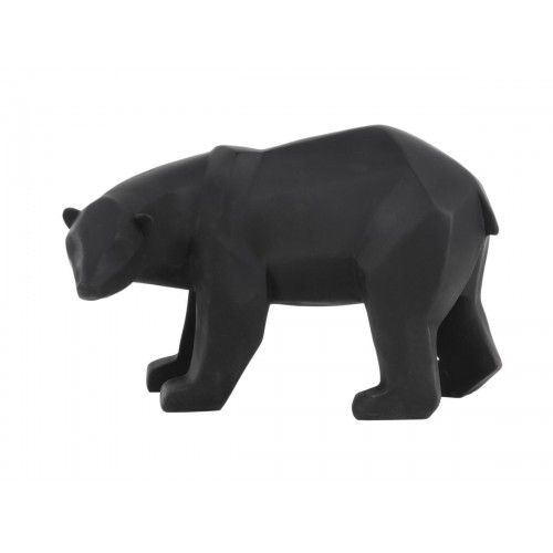 Estátua grande urso preto ORIGAMI
