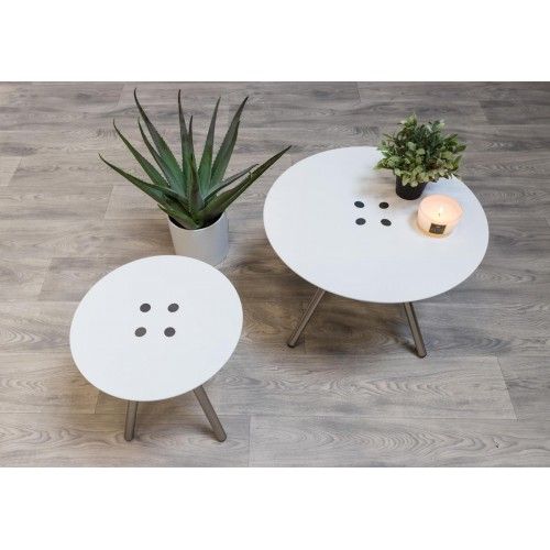 White Sliced coffee table