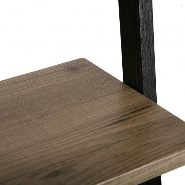 Zwarte plank 5 houten tabletten