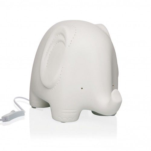 Wit porseleinen olifantlamp