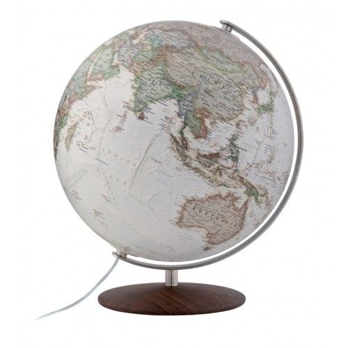 Executive illuminated globe, ash base