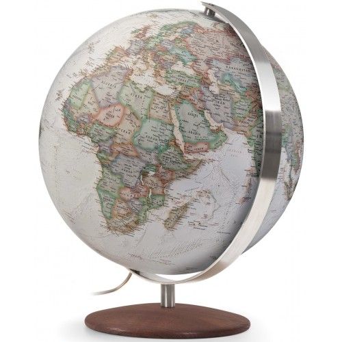 Executive illuminated globe, ash base