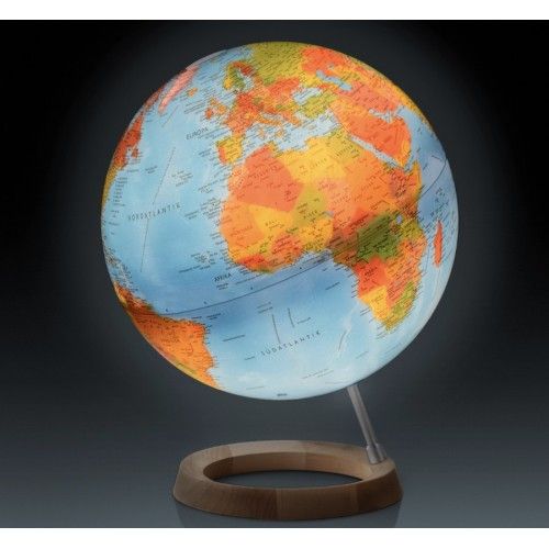 Globe terrestre lumineux FCR en relief