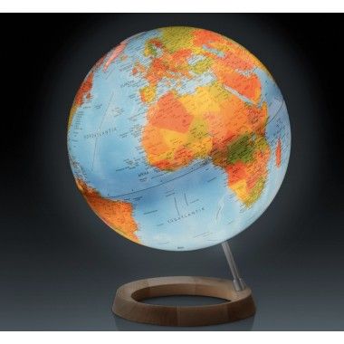 Globe terrestre lumineux bleu FC2 sur socle atmosphere