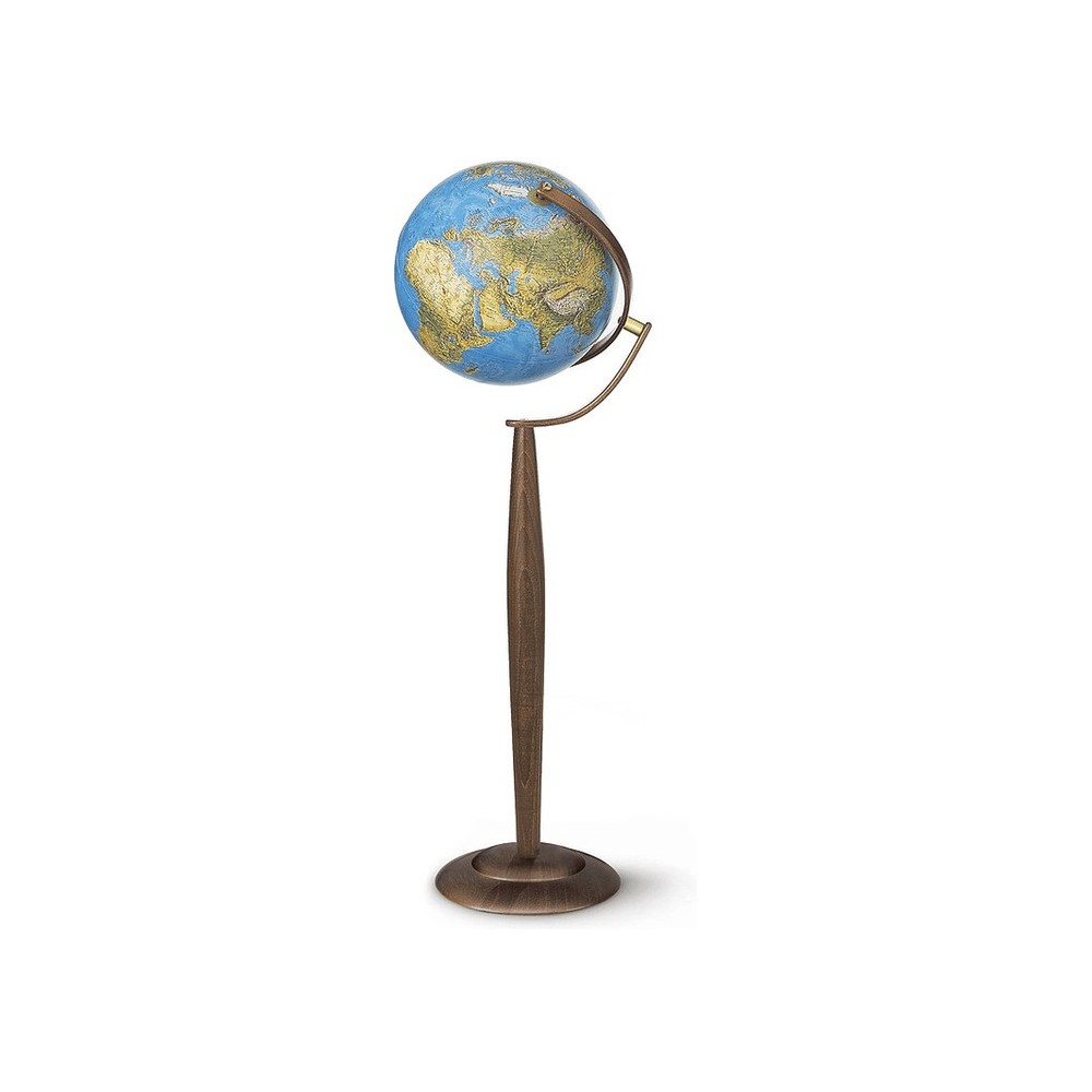 Beleuchtete Globe-Stehleuchte Sylvia Blue