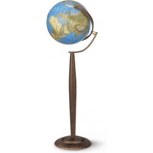 Illuminated Globe Floor Lamp Sylvia Blue