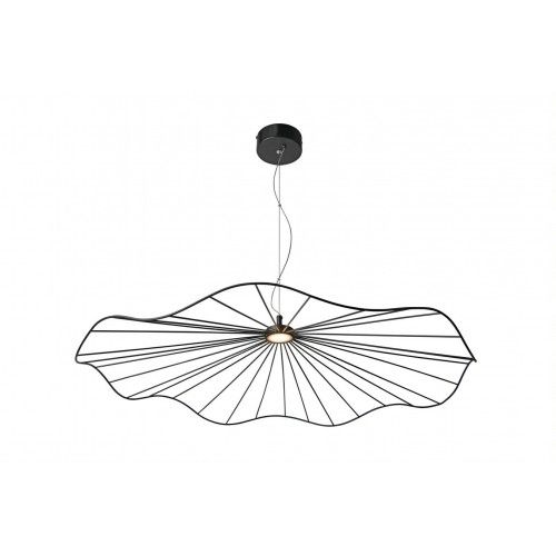 Black pendant light round mesh design 80 cm MESH
