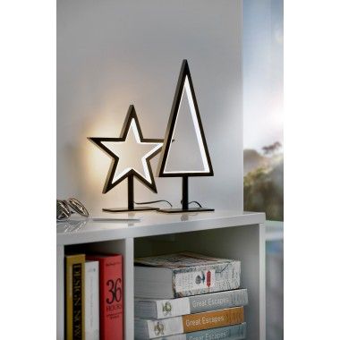 Black LED star lamp LUCY-S sompex