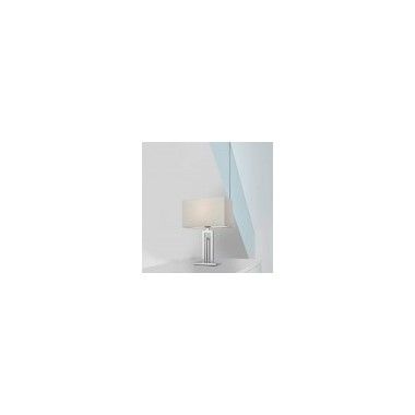 Lampada da tavolo bianca e acciaio 44 cm CITY