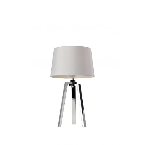 TRIOLO sompex white and steel lamp