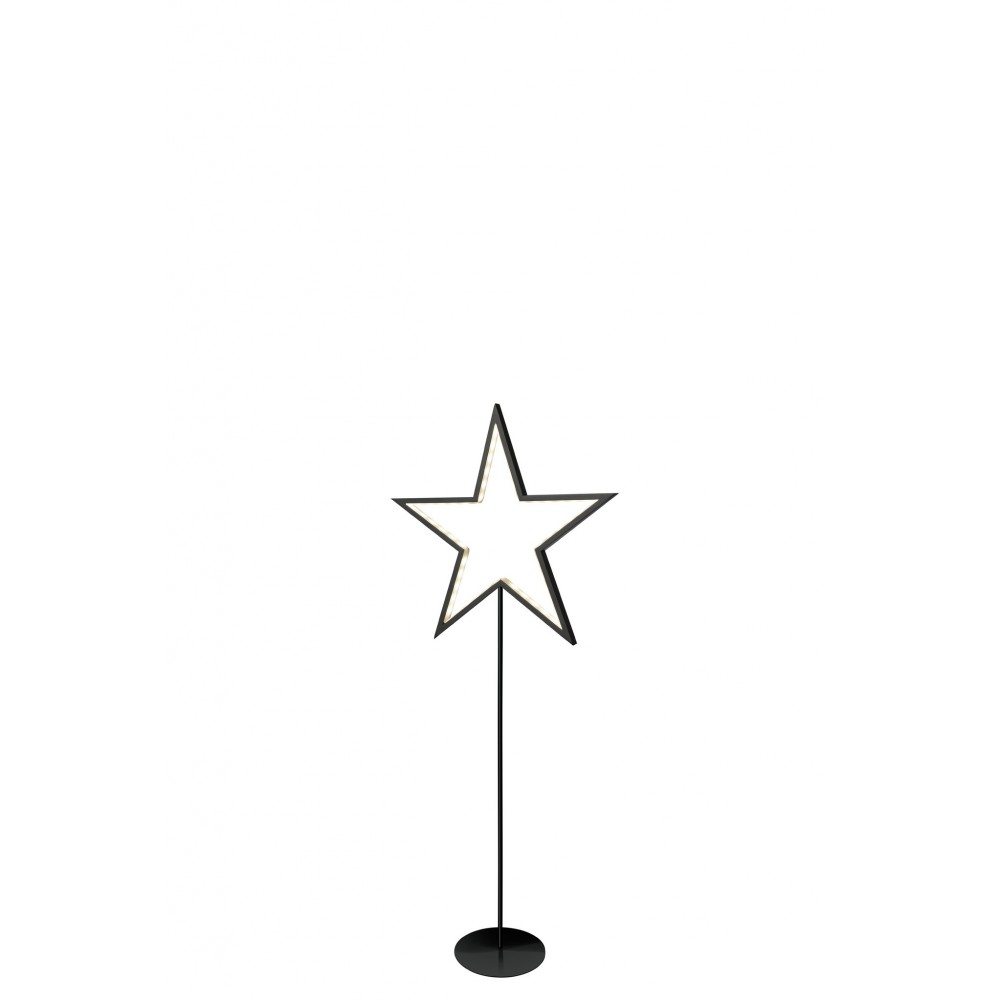 Lampadaire étoile noir LED LUCY