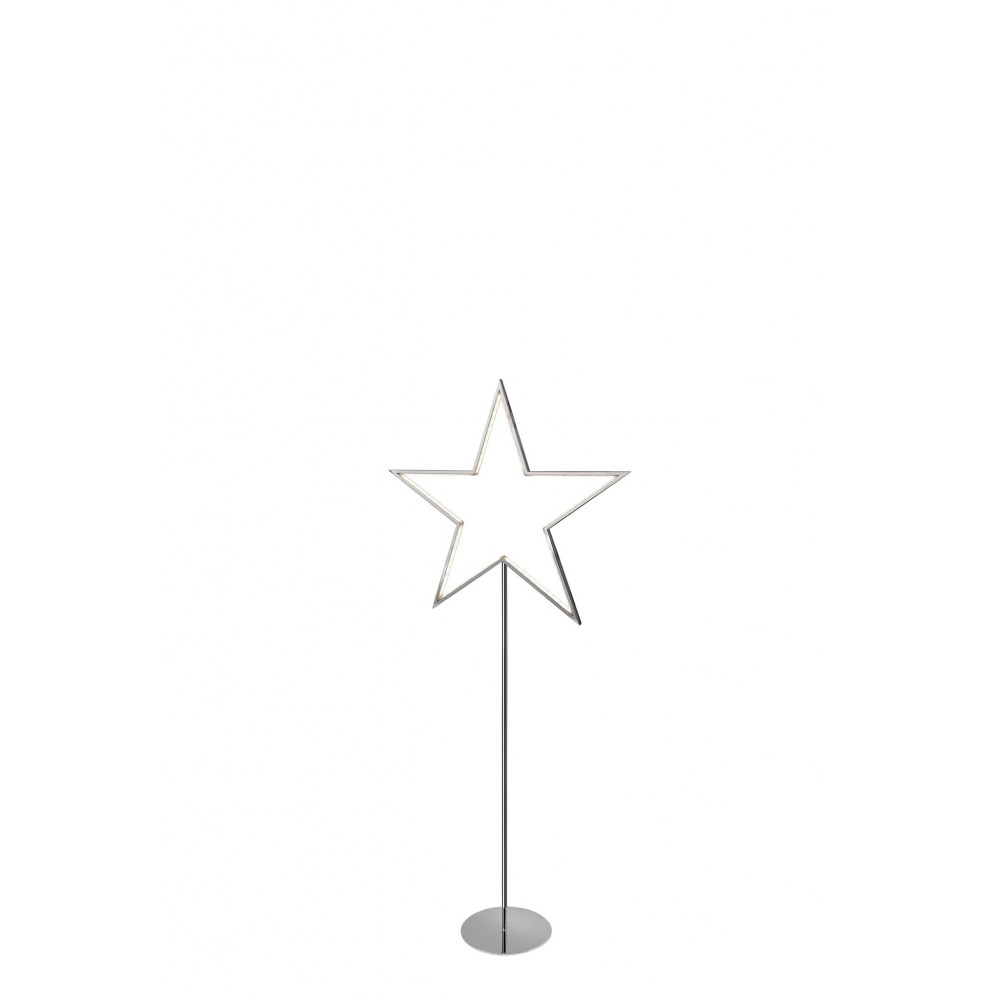 LUCY 100 LED chrome star floor lamp