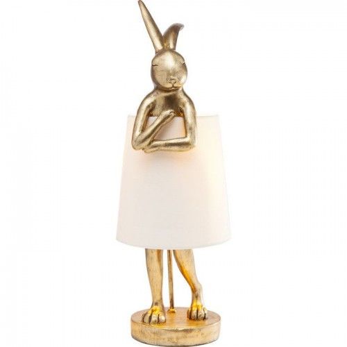 RABBIT Lámpara de mesa conejo dorado