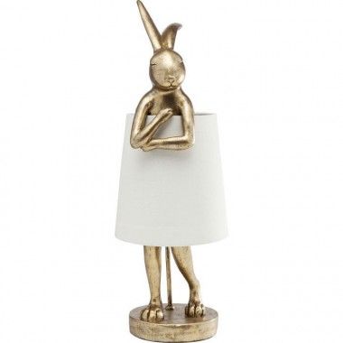 KONIJN gouden konijn tafellamp