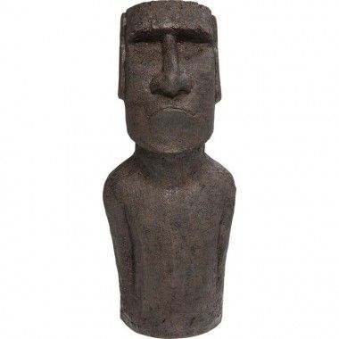 Estatua busto decorativo Moaï Isla de Pascua 80 cm