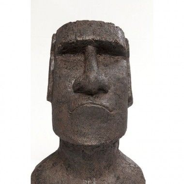 Estatua busto decorativo Moaï Isla de Pascua 80 cm