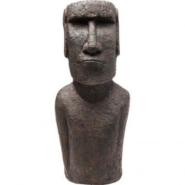 Estatua busto decorativo Moaï Isla de Pascua 80 cm