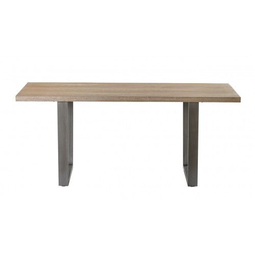 Table à manger bois clair et métal SHARE 180 cm