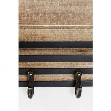 COTTAGE industrial wooden coat rack