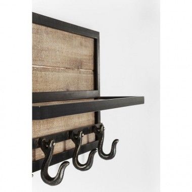 COTTAGE industrial wooden coat rack