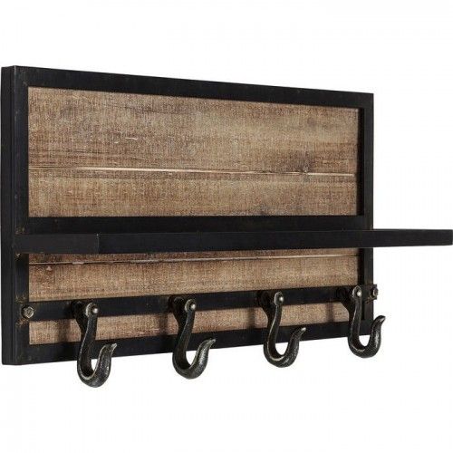 COTTAGE industrial wooden coat rack