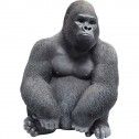 Statua della gorilla nera della scimmia gorilla