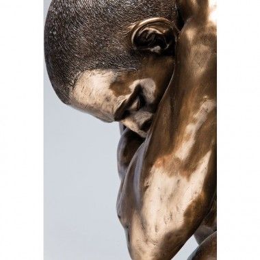 Statue Man Hug Nude Bronze