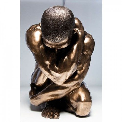Statue Man Hug Nude Bronze