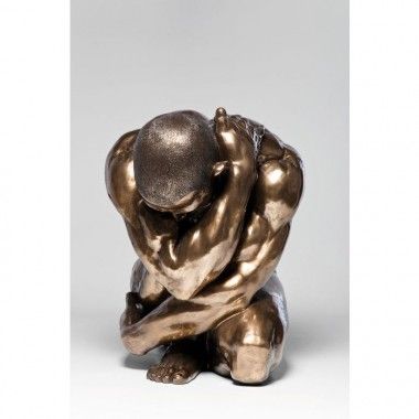 Männliche Statue Hug Nude Bronze