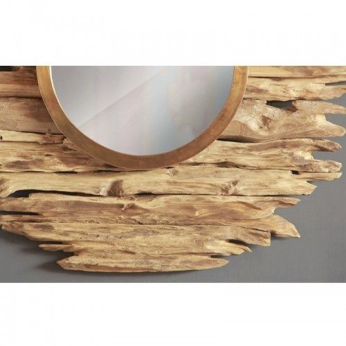 KYOKO espejo aspecto madera flotante 120 cm