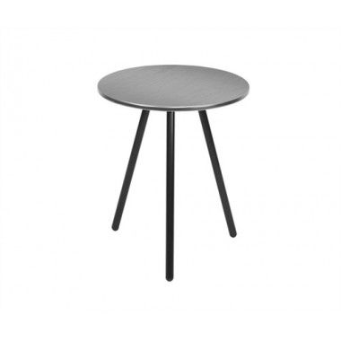 DISC brushed metal coffee table