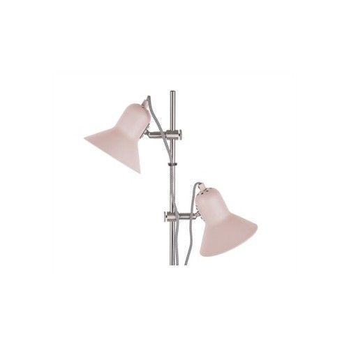 Stehlampe mit 2 rosa Metall- und Chromspots SLENDER