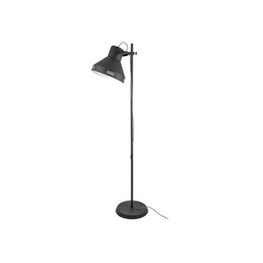 Black metal and chrome spot floor lamp TUNED