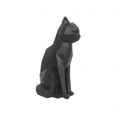 Statue chat blanc assis ORIGAMI