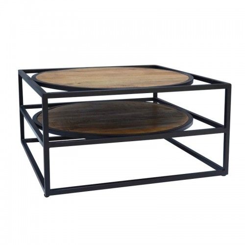 ABISKO wood and metal coffee table