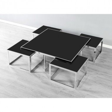 Set of 5 BELFAST square tables