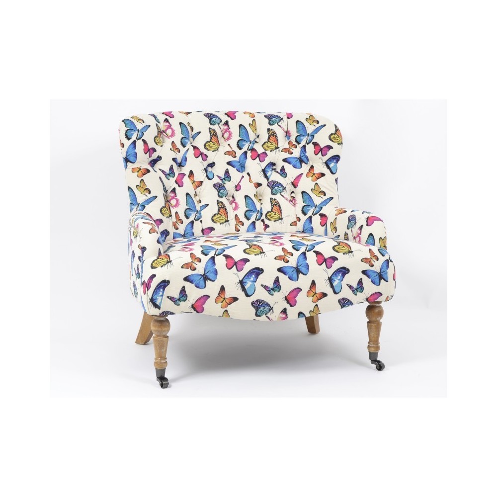 BUTTERFLY butterfly print bench seat