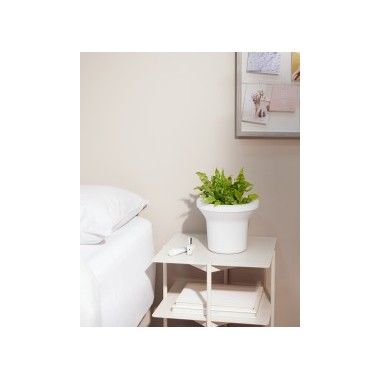 White luminous plant holder ORA