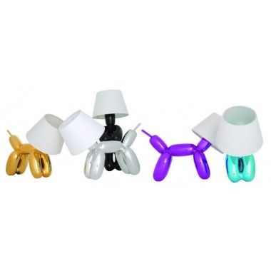 LAMPE DE TABLE CHROMEE DOGGY SOMPEX
