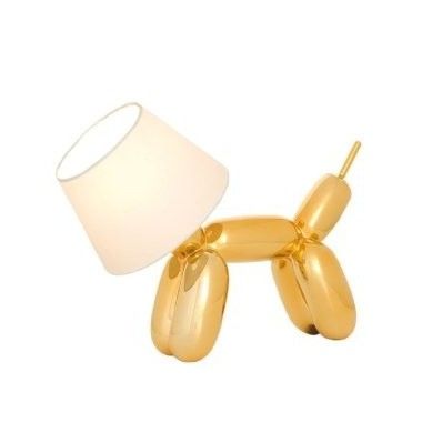 Goldene DOGGY-Lampe SOMPEX