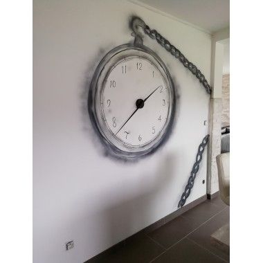 Agulha de relógio Karlsson preto Diam.90cm