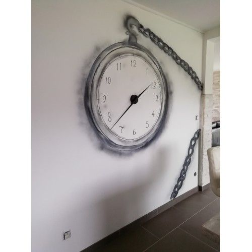 Horloge Aiguille Karlsson noire Diam.90cm