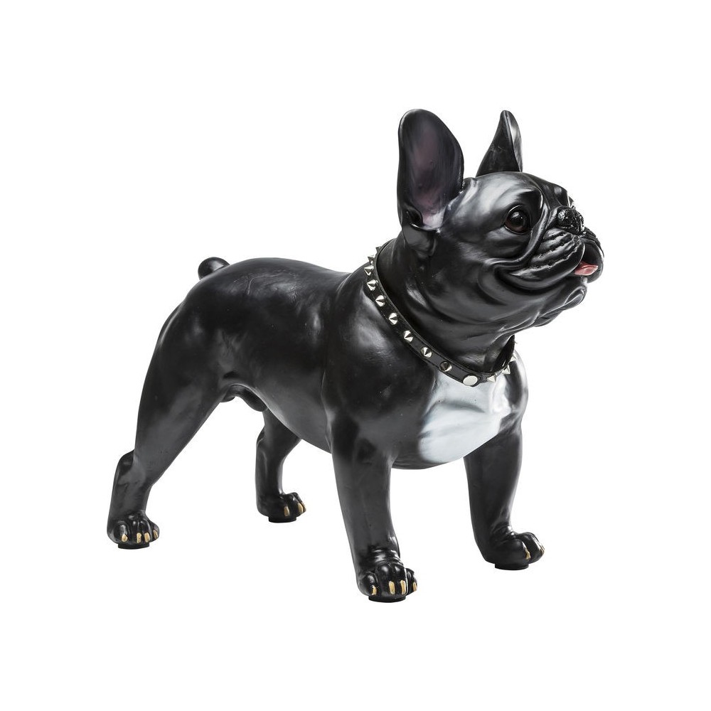 Chien bouledogue noir EMOTION