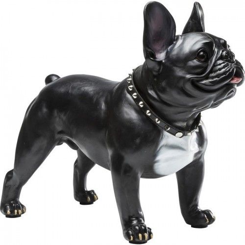 Perro bulldog negro EMOCIÓN